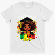 Future Hbcu Grad Black Girl Afro Black History Month T-Shirt - White
