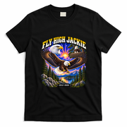 Fly High Jackie Big Bear Lake Bald Eagle Memorial T-Shirt - Black