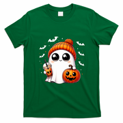 Family Halloween Mommy And Me Matching Outfits Ghost Graphic T-Shirt - Irish Green