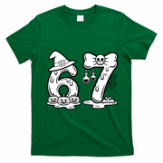 Funny Halloween Six Seven 67 Meme 6-7 T-Shirt - Irish Green