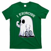 Funny Halloween Workout Ghost Exorcise Fitness Shirt T-Shirt - Irish Green