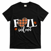 Fall In Love Cute Gift T-Shirt - Black