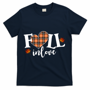 Fall In Love Cute Gift T-Shirt - Navy