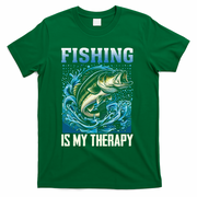 Fishing Is My Therapy T-Shirt - Green