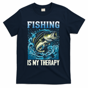 Fishing Is My Therapy T-Shirt - Navy