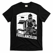Freelancer Knight Gaming Vintage Funny Gamer T-Shirt - Black