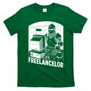 Freelancer Knight Gaming Vintage Funny Gamer T-Shirt - Irish Green