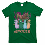 Funny Llama Apocalypse T-Shirt - Green