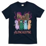 Funny Llama Apocalypse T-Shirt - Navy