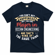 Funny Ocean Engineering Major Studengift Graduation Gift T-Shirt - Navy