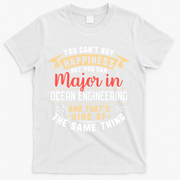 Funny Ocean Engineering Major Studengift Graduation Gift T-Shirt - White