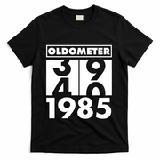 Funny Oldometer Made In 1985 40th Birthday T-Shirt - Black