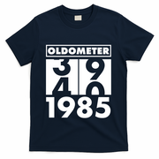 Funny Oldometer Made In 1985 40th Birthday T-Shirt - Navy