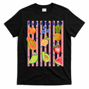 Fruit Of The Spirit Christian Faith Striped T-Shirt - Black