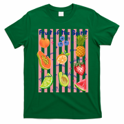 Fruit Of The Spirit Christian Faith Striped T-Shirt - Irish Green