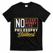 Funny Philosophy Major Studen Graduation Gift College T-Shirt - Black