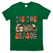 Fall Pattern Tis The Season All Fall Vibes T-Shirt - Green