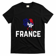 French Rooster France Country Flag T-Shirt - Black