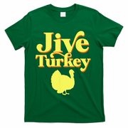 Funny Retro Jive Thanksgiving Turkey T-Shirt - Green