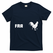 French Rooster Proud France Fans FRA T-Shirt - Navy Blue