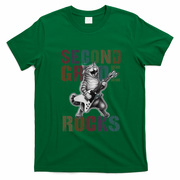 Fabulous Second Grade Rocks 2nd Grader Cat Graduating Squad T-Shirt - Green