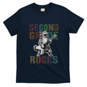 Fabulous Second Grade Rocks 2nd Grader Cat Graduating Squad T-Shirt - Navy