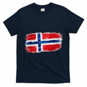 Football Soccer Norway Flag World Fan T-Shirt - Navy Blue