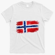 Football Soccer Norway Flag World Fan T-Shirt - White