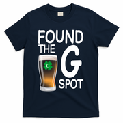 Funny St Patricks Beer Found The G Spot T-Shirt - Navy