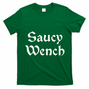 Funny Saucy Wench Renaissance Fair Fayre Funny Renfest Halloween T-Shirt - Irish Green