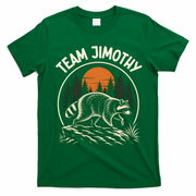 Funny Team Jimothy Raccoon Wilderness T-Shirt - Irish Green