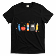 Funny Teacher Students Life Back To School T-Shirt - Black