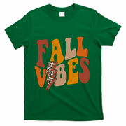 Fall Vibes Fall Season Lighting Bolt T-Shirt - Green