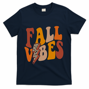 Fall Vibes Fall Season Lighting Bolt T-Shirt - Navy