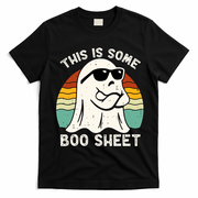 Funny Vintage Halloween Boo Ghost This Is Some Boo Sheet Gift T-Shirt - Black