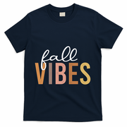 Fall Vibes Love Autumn Season T-Shirt - Navy