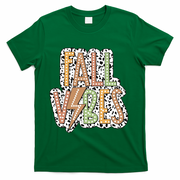 Fall Vibes Retro Autumn Patterns T-Shirt - Green