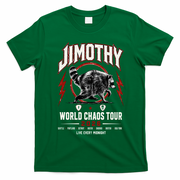 Funny Vintage Rock Tour Jimothy World Chaos Tour 2026 T-Shirt - Irish Green