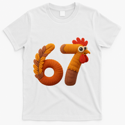 Faux Yarn Thanksgiving 67 Meme Sixty Seven T-Shirt - White