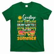 Goodbye 1st Grade Graduation To 2nd Grade Hello Summer Gift T-Shirt - Green