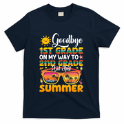 Goodbye 1st Grade Graduation To 2nd Grade Hello Summer Gift T-Shirt - Navy
