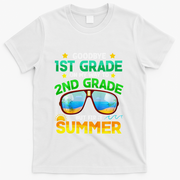 Goodbye 1st Grade Way To 2nd Grade First Summer Graduation T-Shirt - White