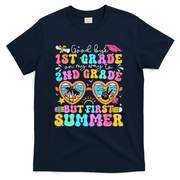 Goodbye 1st Grade Graduation To 2nd Grade But First Summer T-Shirt - Navy