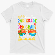 Goodbye 2nd Grade Graduation To 3rd Grade Hello Summer Funny Gift T-Shirt - White