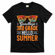 Goodbye 3rd Grade Hello Summer Third Grade T-Shirt - Black
