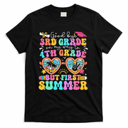 Goodbye 3rd Grade Graduation To 4th Grade But First Summer T-Shirt - Black