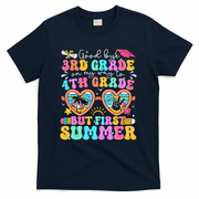 Goodbye 3rd Grade Graduation To 4th Grade But First Summer T-Shirt - Navy