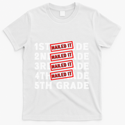 Goodbye 4th Grade Graduation Last Day School Hello 5th Grade T-Shirt - White