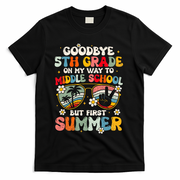 Goodbye 5th Grade Graduation To Middle school Hello Summer T-Shirt - Black
