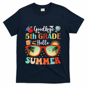Goodbye 5th Grade Hello Summer Fifth Grade Student Teacher T-Shirt - Navy